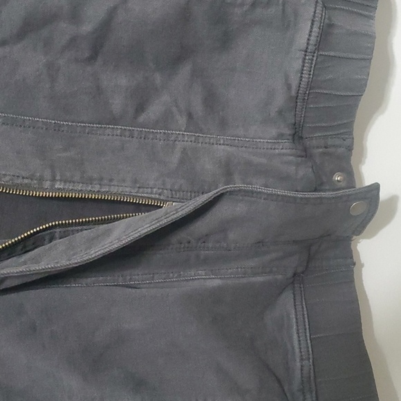 Sonoma jacket women's size xl black snap old school look hidden zipper elastic - Picture 7 of 10